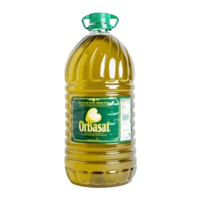 OrBasat 5L aceite de oliva virgen extra en garrafa PET