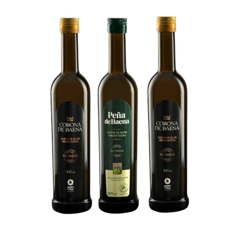 botellas Estuche regalo AOVE 500 ml Corona de Baena y Peña de Baena