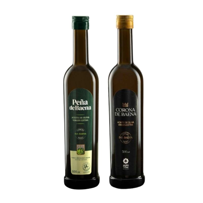 botellas Estuche regalo AOVE 500 ml Corona de Baena y Peña de Baena