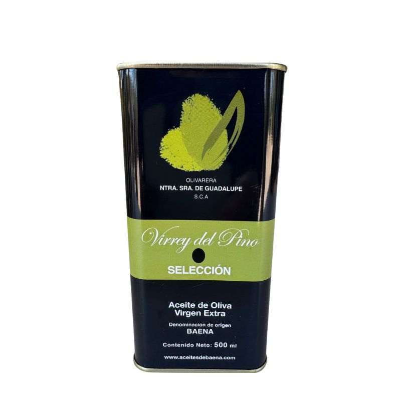 Aceite de oliva virgen extra Virrey del Pino 500 ml con D.O.P. Baena