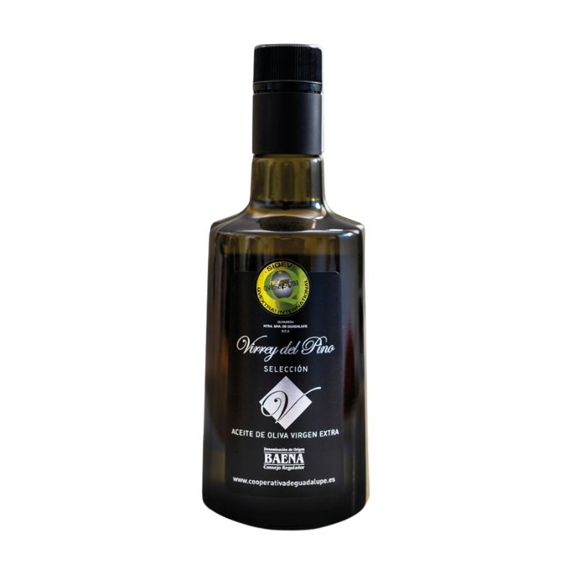 Aceite de oliva virgen extra Virrey del Pino 500 ml botella cristal D.O.P. Baena