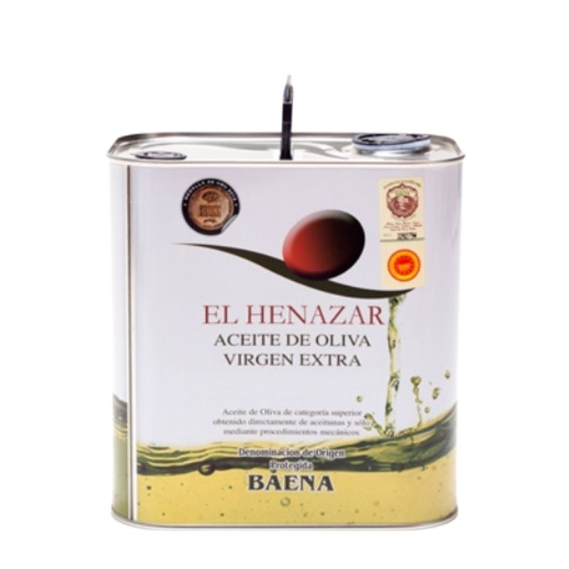 Aceite de oliva virgen extra El Henazar 2,5 litros lata D.O.P. Baena