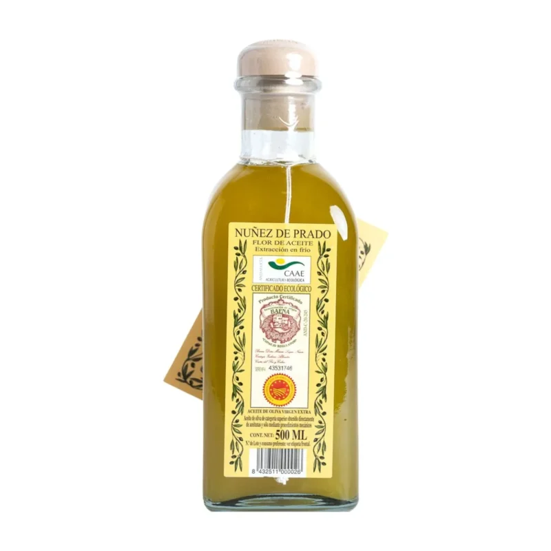 Aceite de oliva virgen extra ecologico nunez de prado 500ml cristal