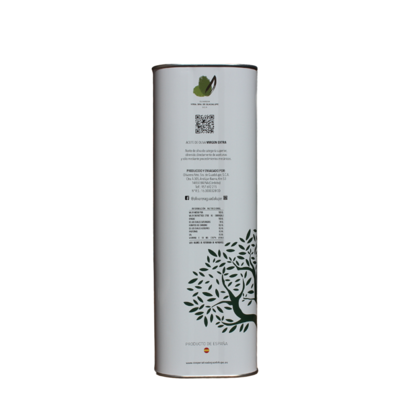 Aceite de oliva virgen extra Fuente Baena 5 litros lata D.O.P. Baena