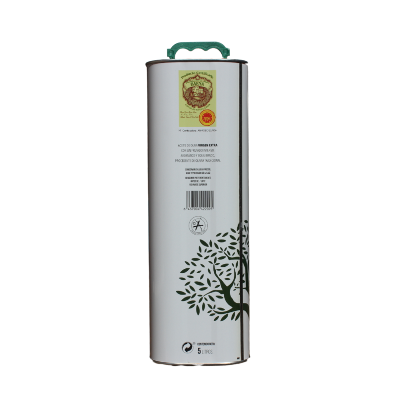 Aceite de oliva virgen extra Fuente Baena 5 litros lata D.O.P. Baena