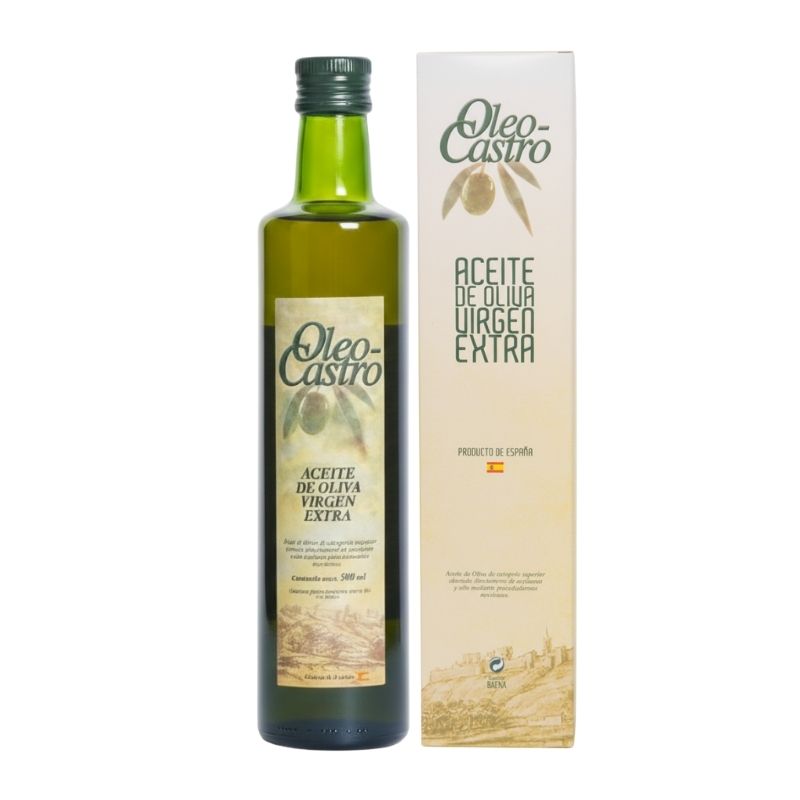 Oleo-Castro 500ml estuche individual aceite de oliva virgen extra D.O.P. Baena