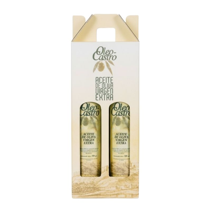 Oleo-Castro 500ml estuche doble aceite de oliva virgen extra D.O.P. Baena