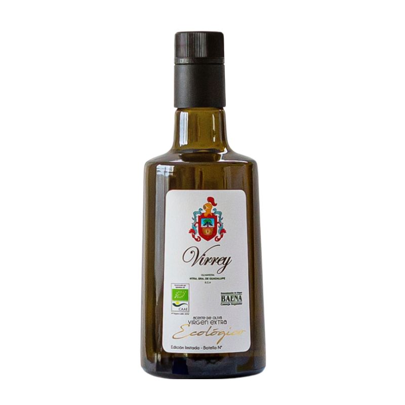 Aceite de oliva virgen extra Virrey del Pino 500 ml botella cristal D.O.P. Baena